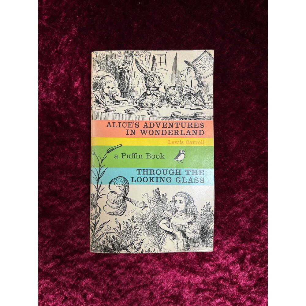 VTG Paperback Book Alice's Adventures in Wonderland Lewis Carroll Puffin 1972